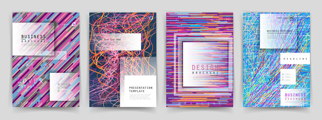 Artistic covers design. Creative colors backgrounds. Trendy futuristic design
