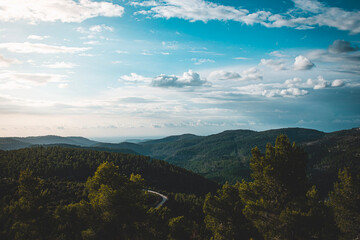 landscape with clouds