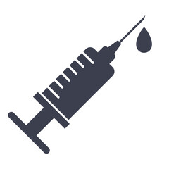 Syringe and dose of vaccine icon. Protect people from the coronavirus