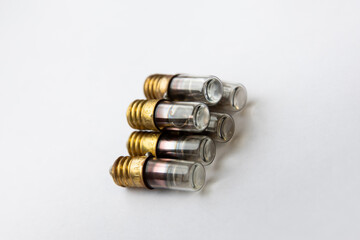 Neon gas-discharge glass light bulbs Radio components for equipment.