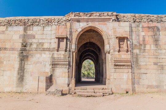 Mandvi or Custom house in Champaner historical city, Gujarat state, India
