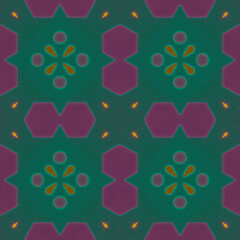 Abstract Vibrant Decor. Rustic Red Ornament.