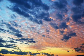 The magical colors of the sunset