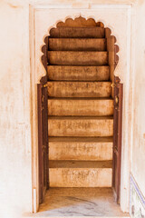 Stairs at Badal Mahal palace at Kumbhalgarh fortress, Rajasthan state, India