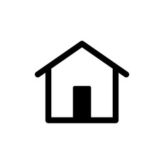 House vector icon. Home linear pictogram.