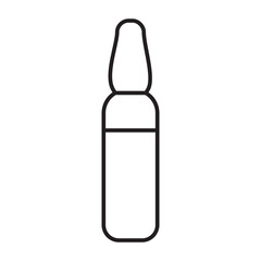 Bottle simple medical icon in trendy line style isolated on white background for web apps and mobile concept. Vector Illustration