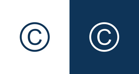 Copyright icon for web and mobile