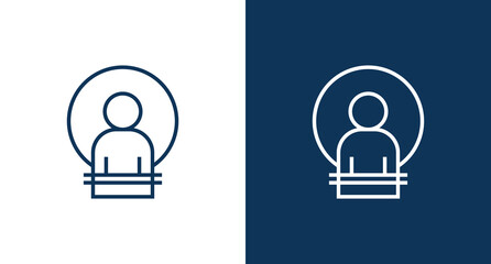 Speaker outline icon illustration isolated vector sign symbol