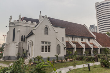 Fototapeta na wymiar St Mary's Anglican Cathedral in Kuala Lumpur, Malaysia