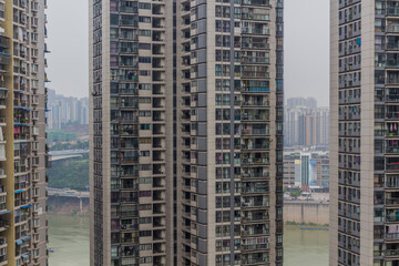 High rise residential buildings in Chongqing, China