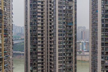 Fototapeta premium High rise residential buildings in Chongqing, China