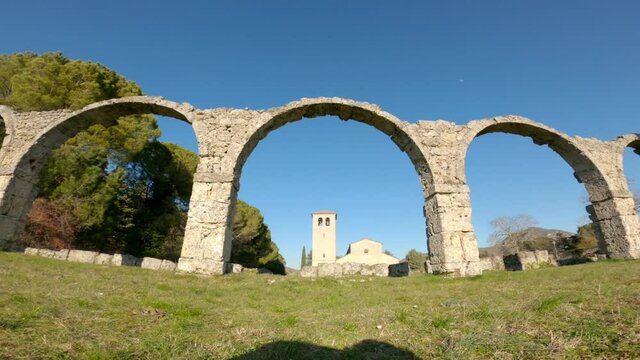 Ancient Benedictine monastery of San Vincenzo, Molise region, Italy
