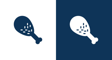 Chicken leg icon for web and mobile