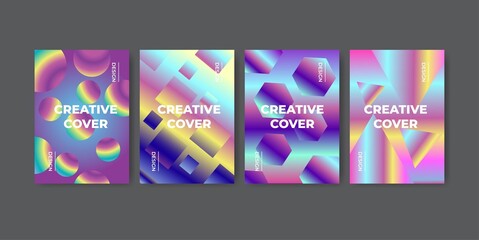 geometry cover design template