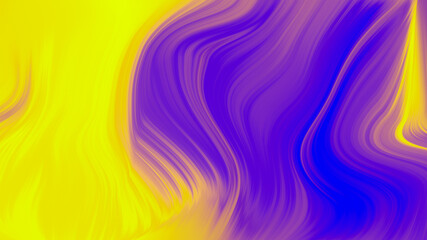 Abstract blue yellow gradient wave  background. Neon light curved lines and geometric shape with colorful graphic design.