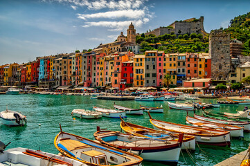 A view of the town of Porto Venere in Italy
