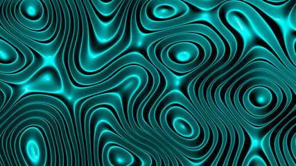 Fototapeta na wymiar 3D illustration rows of colorful stripes rippling