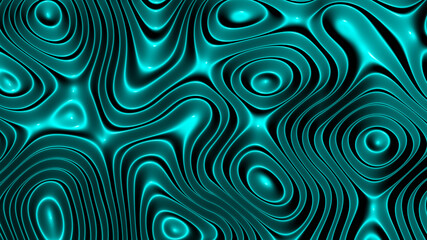 Obraz premium 3D illustration rows of colorful stripes rippling