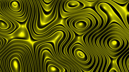 3D illustration rows of colorful stripes rippling