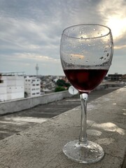 glass of wine