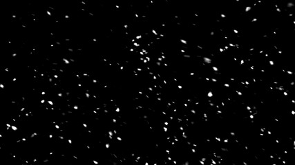 Obraz na płótnie Canvas Christmas winter with white snowflake on black background. Holiday winter concept.