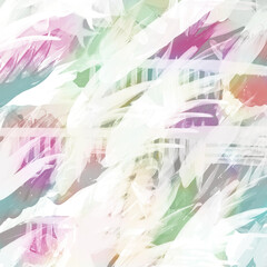 Digitally generated canvas background with brush strokes in white and purple