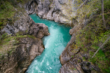 Crystal blue stream of magic