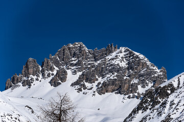Blick auf Schlicker Seespitze und Schlicker Mandln