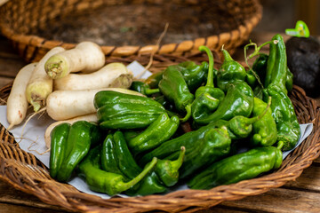vegetables in a basket