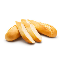 Bread french baguette with slices