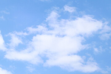 Naklejka na ściany i meble Beautiful blue sky and clouds, a natural background