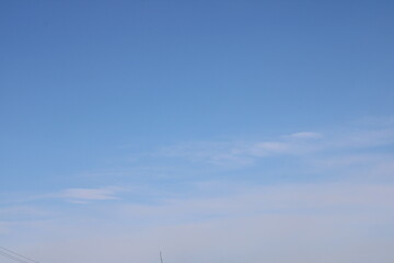 Boundless Siberian sky in winter