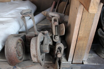 abandoned factory for processing metal products