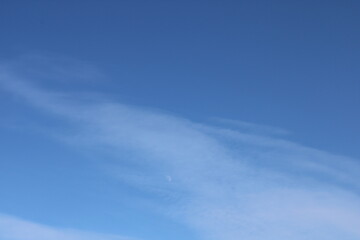 Boundless Siberian sky in winter