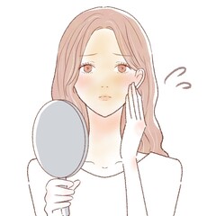 女性　日焼け　くすみ