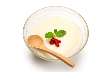 デザートの杏仁豆腐