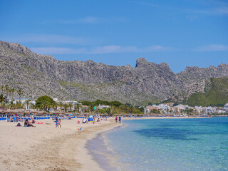 Fototapeta na wymiar Pollensa Beach, Mallorca