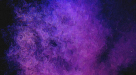 Background of the cosmos with purple and blue colors