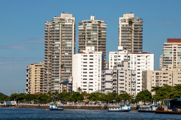 view of Santos city, Sao Paulo state Brazil