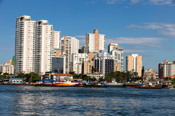 Fototapeta na wymiar view of Santos city, Sao Paulo state Brazil