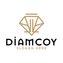 Jewelry company logotype. Jewelry icon