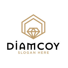 Jewelry company logotype. Jewelry icon