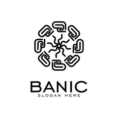 ornament logo icon vector design. Elegant premium ornament vector logotype symbol