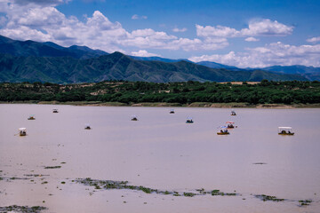Naklejka premium lago san jacinto tarija