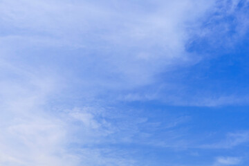 Fototapeta premium Beautiful clouds with blue sky background. Nature weather, cloud blue sky