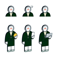 シニア女性の表情_スマホ・お財布・パソコン