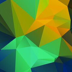 Abstract Color Polygon Background Design, Abstract Geometric Origami Style With Gradient