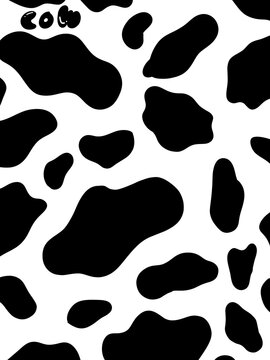 Cow skin paint by hand repeated pattern or background texture. 