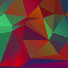 Abstract Color Polygon Background Design, Abstract Geometric Origami Style With Gradient