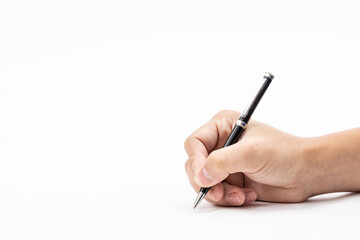 Practice writing with a hard pen in hand